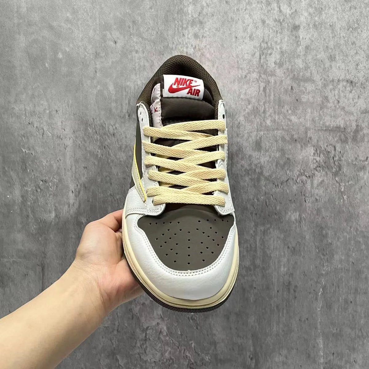 Travis Scott x AJ 1 Low OG Reverse Mocha Shoes Sneakers - nk0001819 image 6