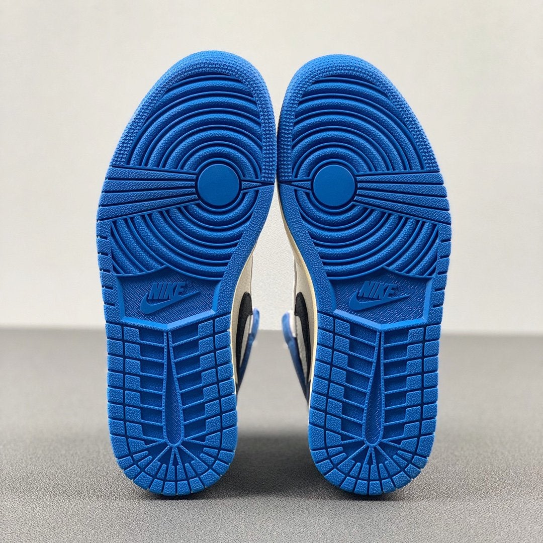 Travis Scott x Fragment x AJ 1 High "Military Blue" Shoes Sneakers - nk0001586 image 13