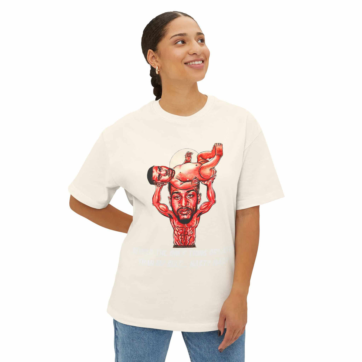 Nas The Last Word  Unisex Oversized Boxy Tee image 11