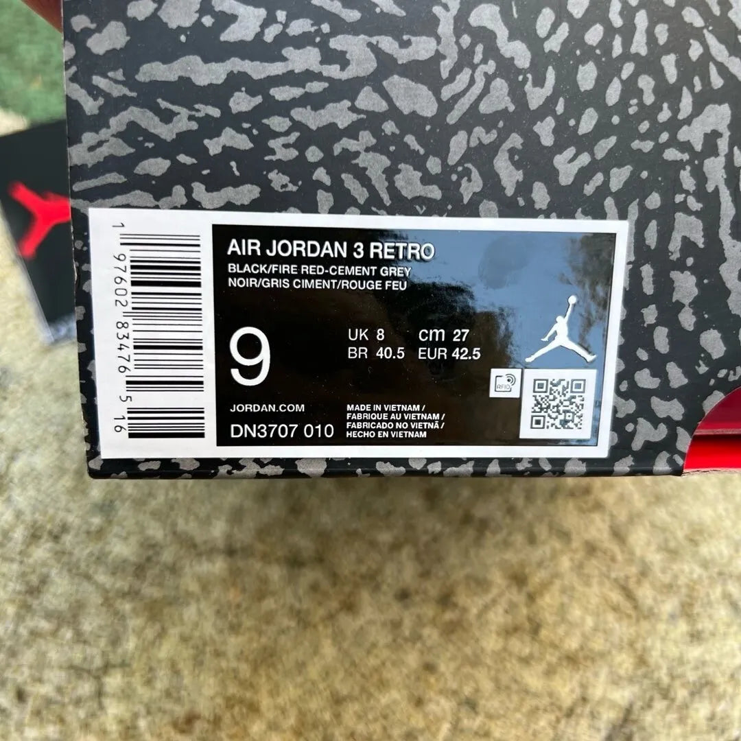 AJ 3 Black Cement 2024 Shoes Sneakers - nk0003883 image 10