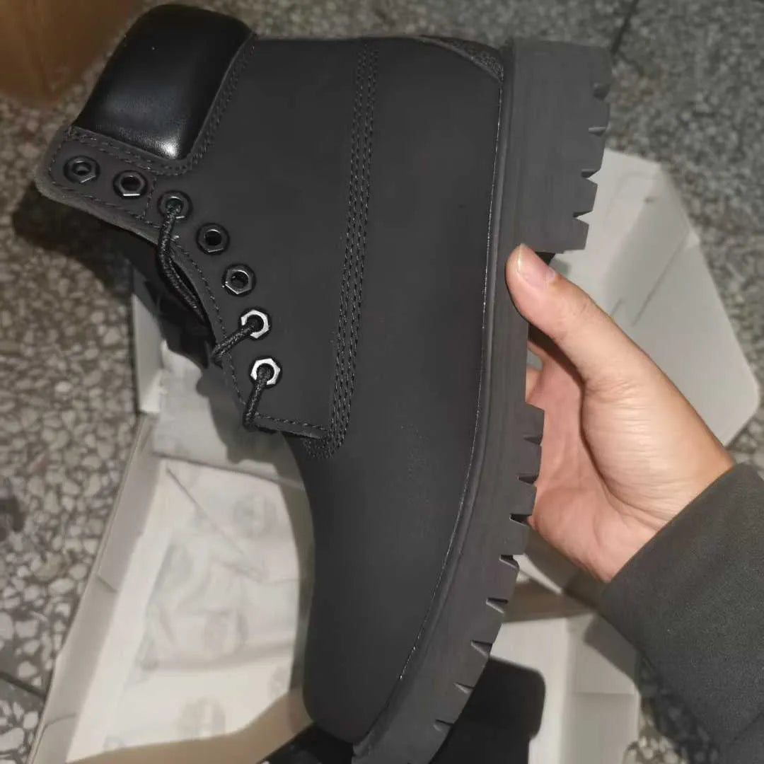 TBL 6 Inch Classic Waterproof Boot Wide ‘Black Nubuck’ Shoes Sneakers - nk0005468 image 3