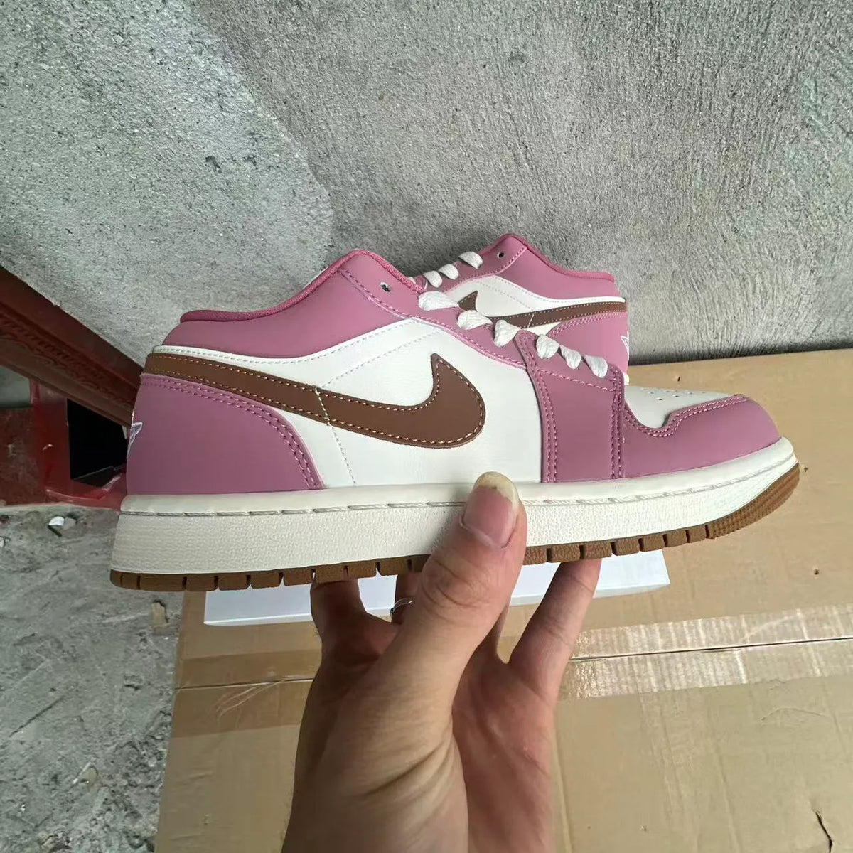 AJ 1 Low Desert Berry Shoes Sneakers - nk0002800 image 8