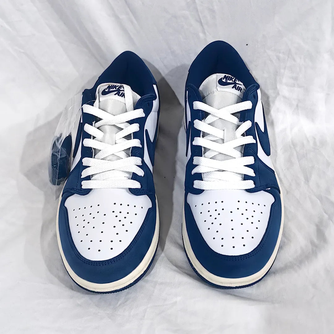 AJ 1 Low OG Storm Blue Shoes Sneakers – nk0004512 image 5