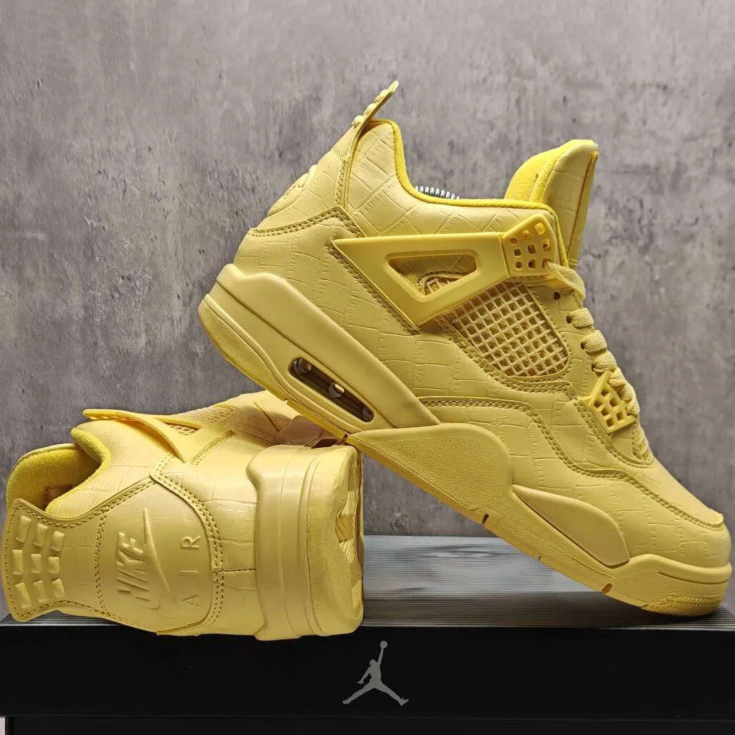 J Balvin x AJ 4 Lemonade Shoes Sneakers - nk0005304 image 6