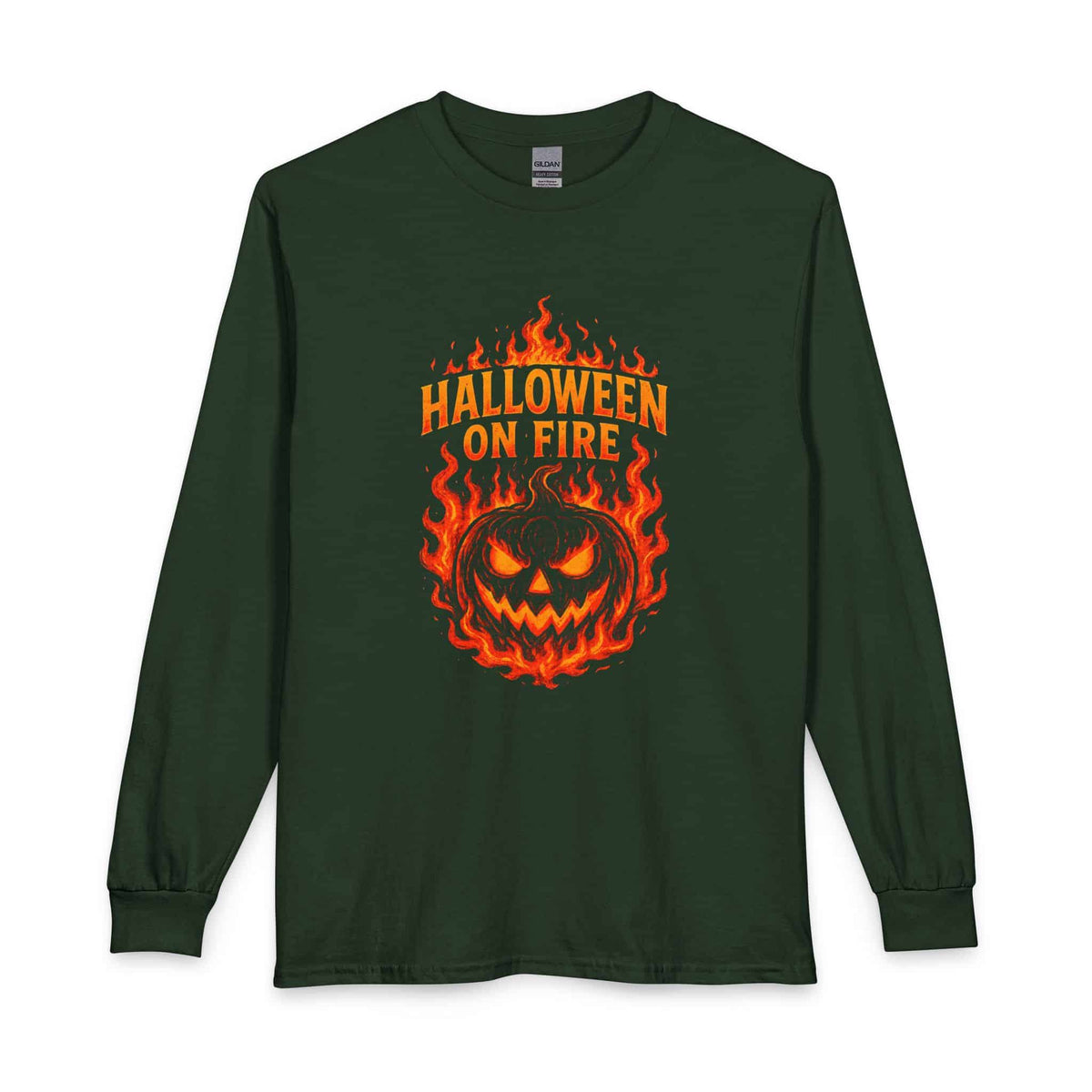 Halloween on Fire Long Sleeve T-Shirt image