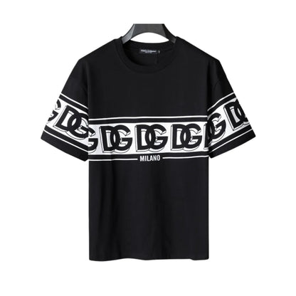 D&amp;G Logo Milano T-shirt in Black - 110 - dng0000110 image 0
