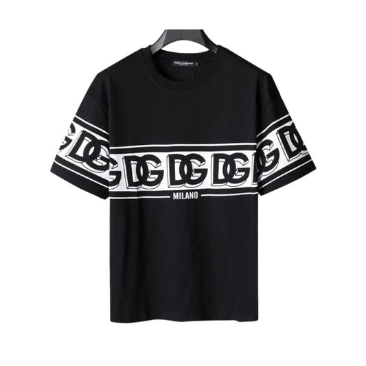 D&amp;G Logo Milano T-shirt in Black - 110 - dng0000110 image 0
