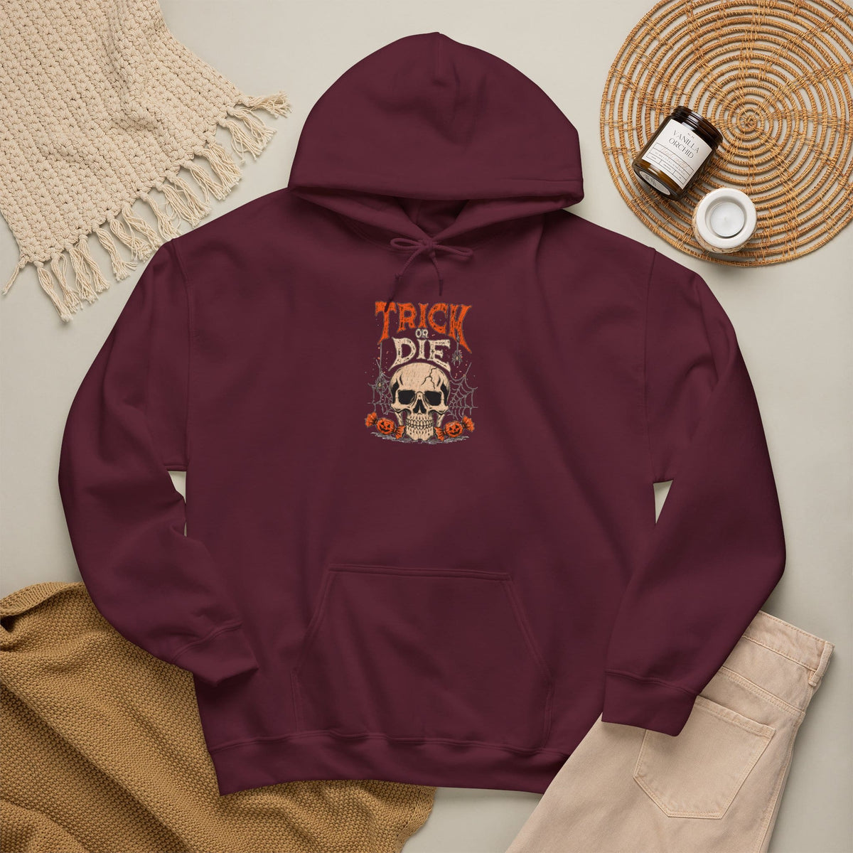 TRICK OR DIE Hooded Sweatshirt image 24