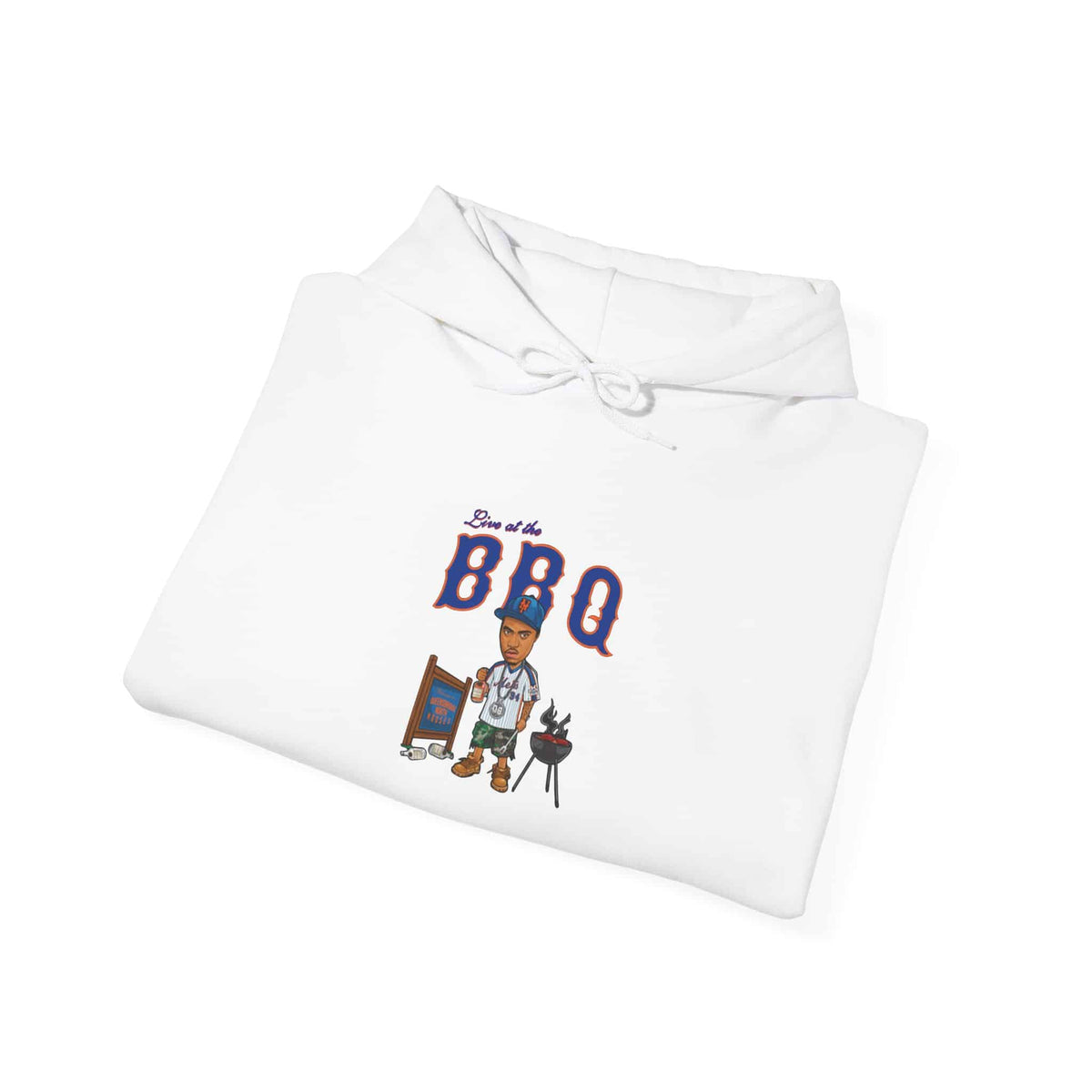 Rap Nas Live At The BBQ Hooded Sweatshirt image 3