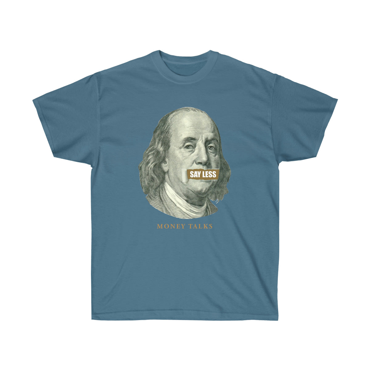 Say Less Money Talks Men T-Shirt - Indigo Blue, 3XL image