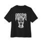 Gangster Mask Unisex Oversized Boxy Tee - Black, S image