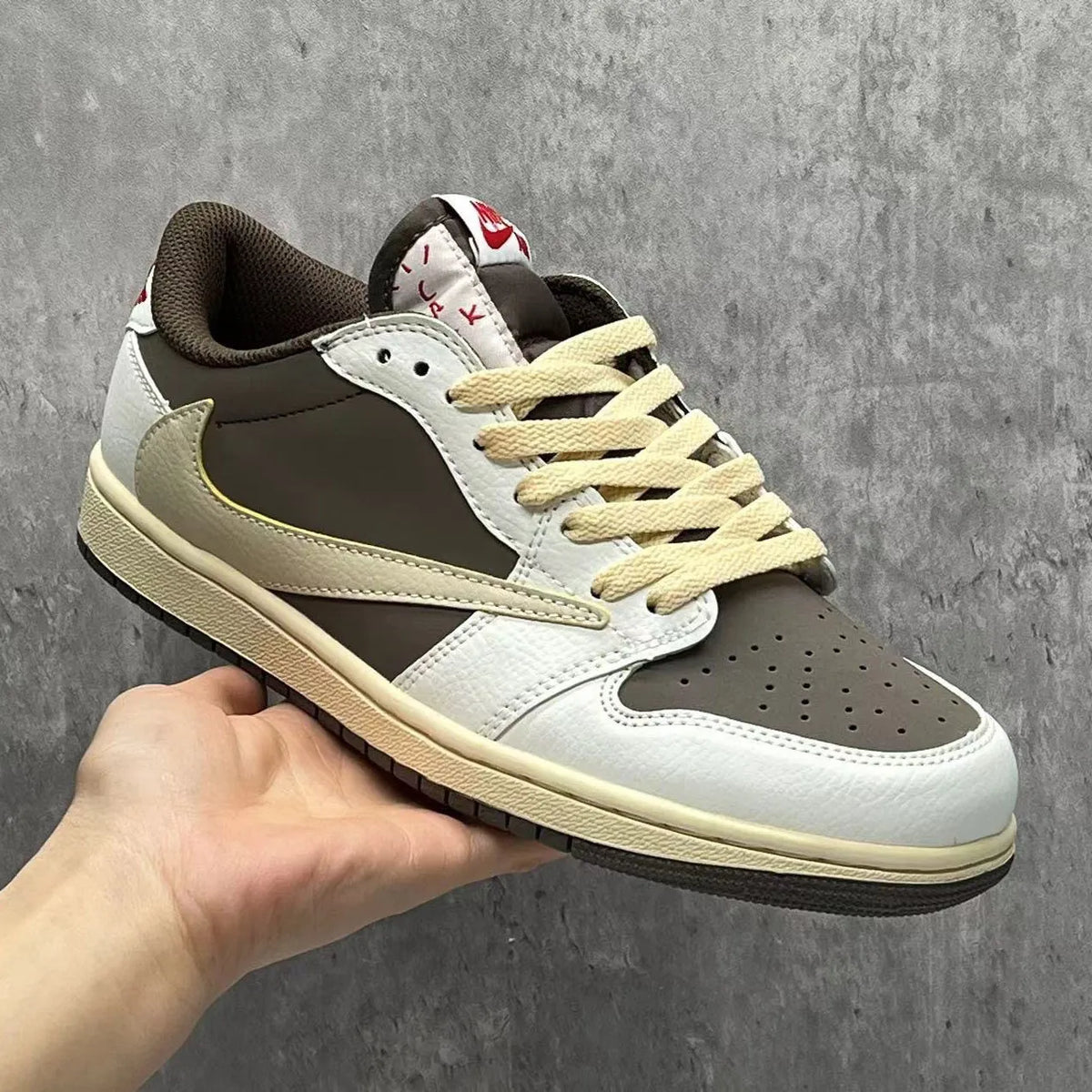 Travis Scott x AJ 1 Low OG Reverse Mocha Shoes Sneakers - nk0001819 image 4