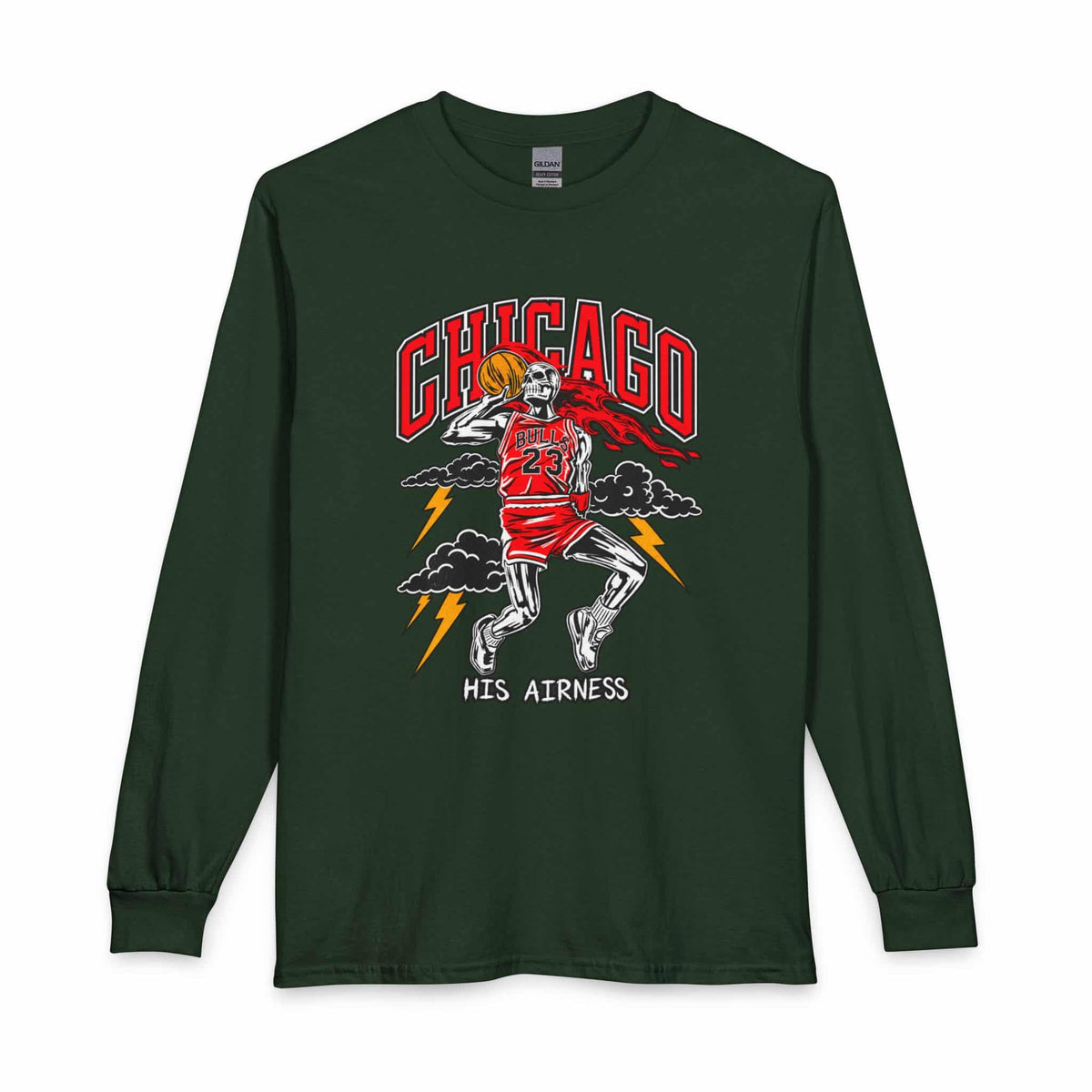 Graphic Print Long Sleeve T-Shirt - POD0038 image