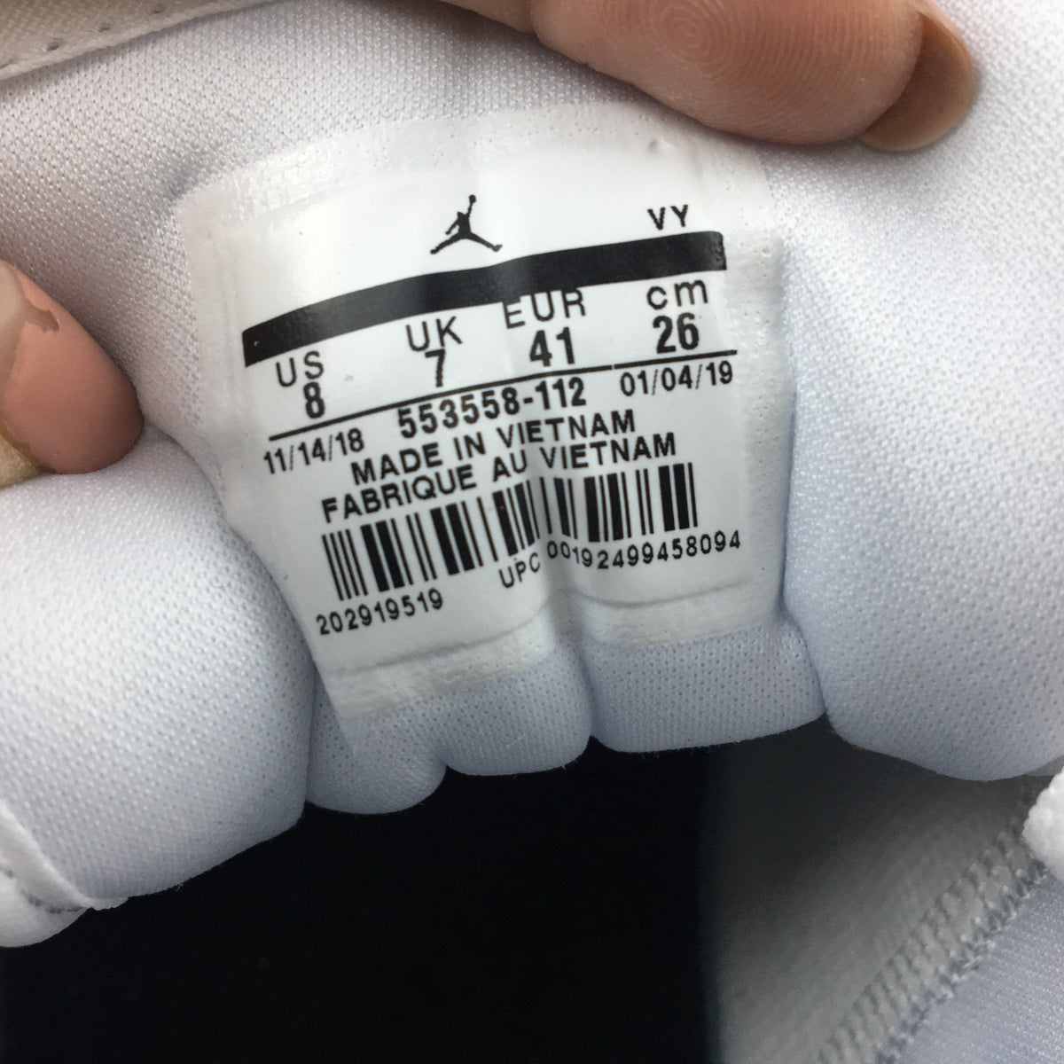 AJ 1 Low Triple White (2019) Shoes Sneakers - nk0000265 image 26