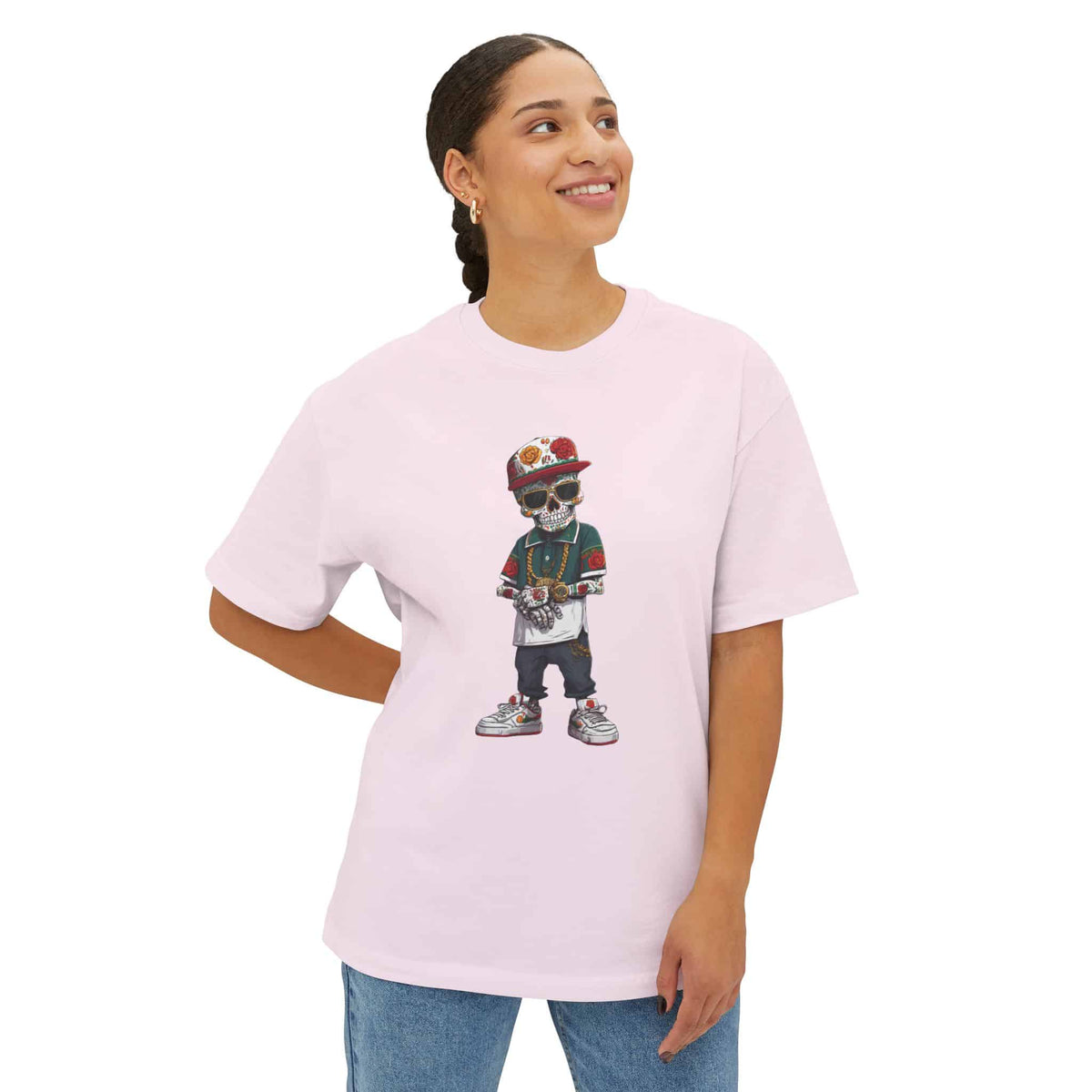 Skull Luxury Unisex Oversized Boxy Tee image 7