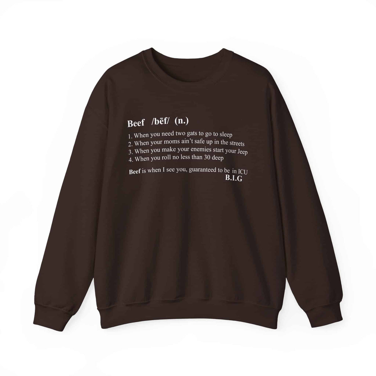 Beef Definition Crewneck Sweatshirt image