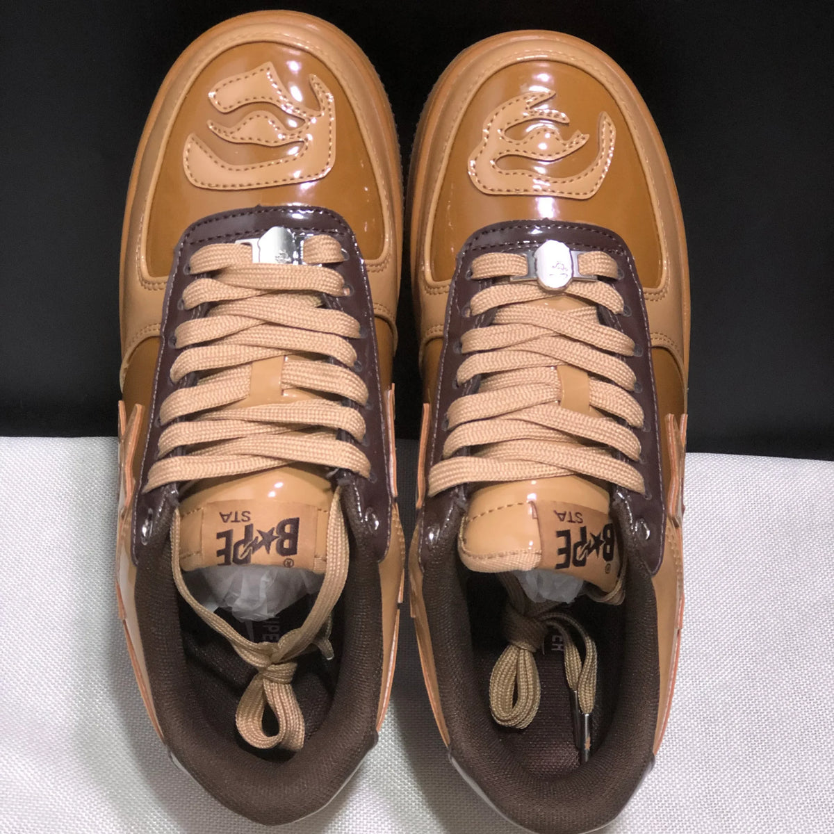 A Bathing Ape Bape Sta KidSuper Brown Shoes Sneakers - nk0005519 image 7