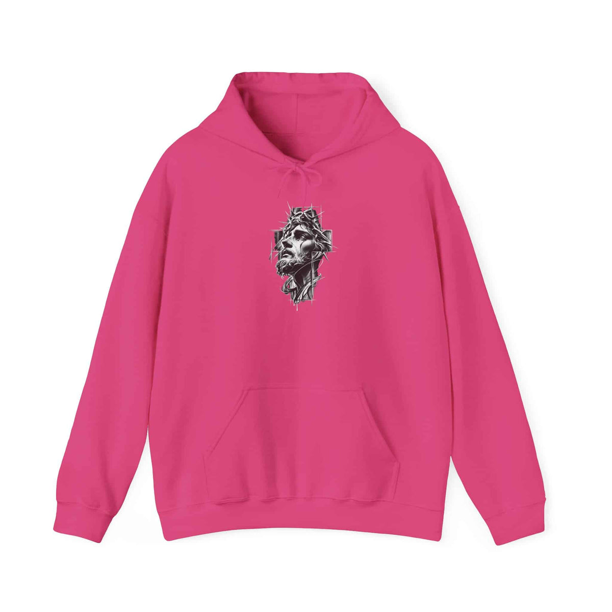 Crown of Faith 2 Hooded Sweatshirt - 2XL, Heliconia image