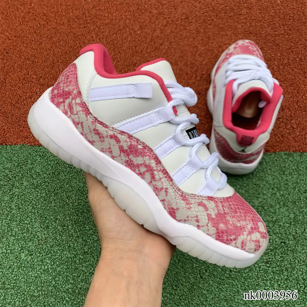 AJ 11 Low Pink Snakeskin Shoes Sneakers - nk0003956 image 5