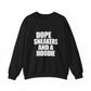 Graphic Print Crewneck Sweatshirt - POD0036 image