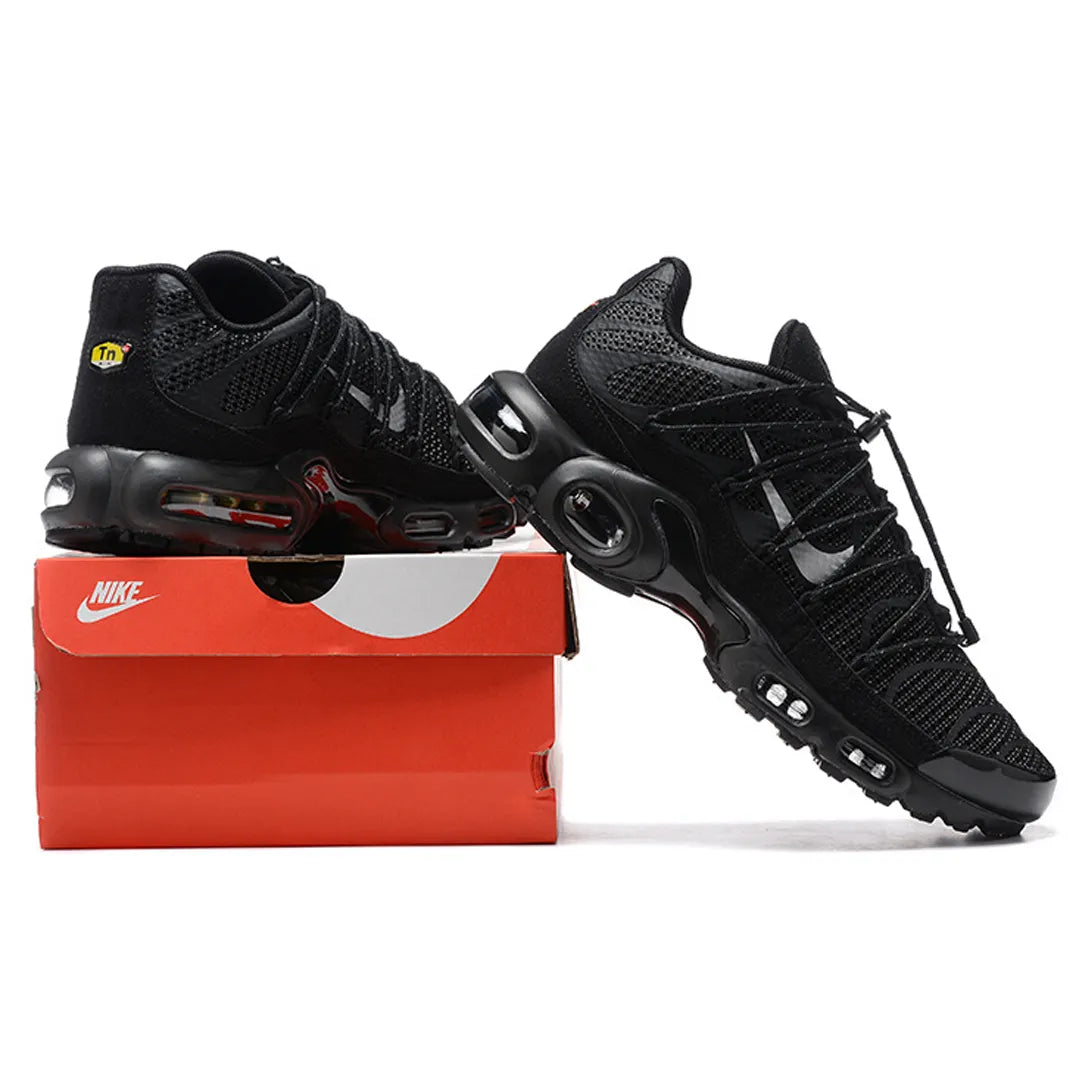 AM Plus Utility Black Metallic Silver Shoes Sneakers - nk0004589 image 6