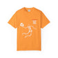 Halloween Basketball Skeleton Unisex Garment-Dyed T-shirt image