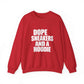 Graphic Print Crewneck Sweatshirt - POD0036 image