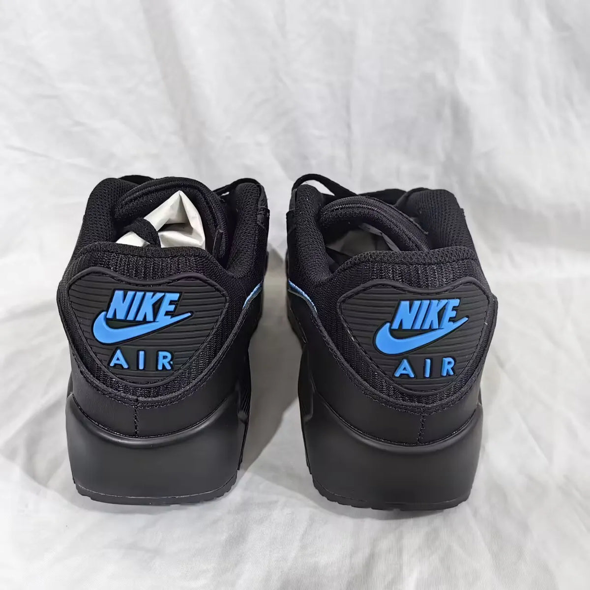 AM 90 Black University Blue Shoes Sneakers – nk0004388 image 14