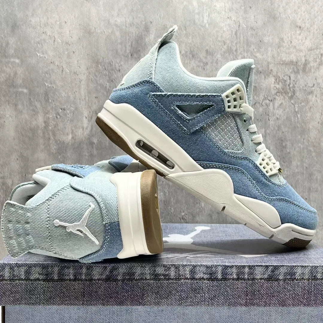 AJ 4 Denim Worn Blue Shoes Sneakers – nk0004418 image 8