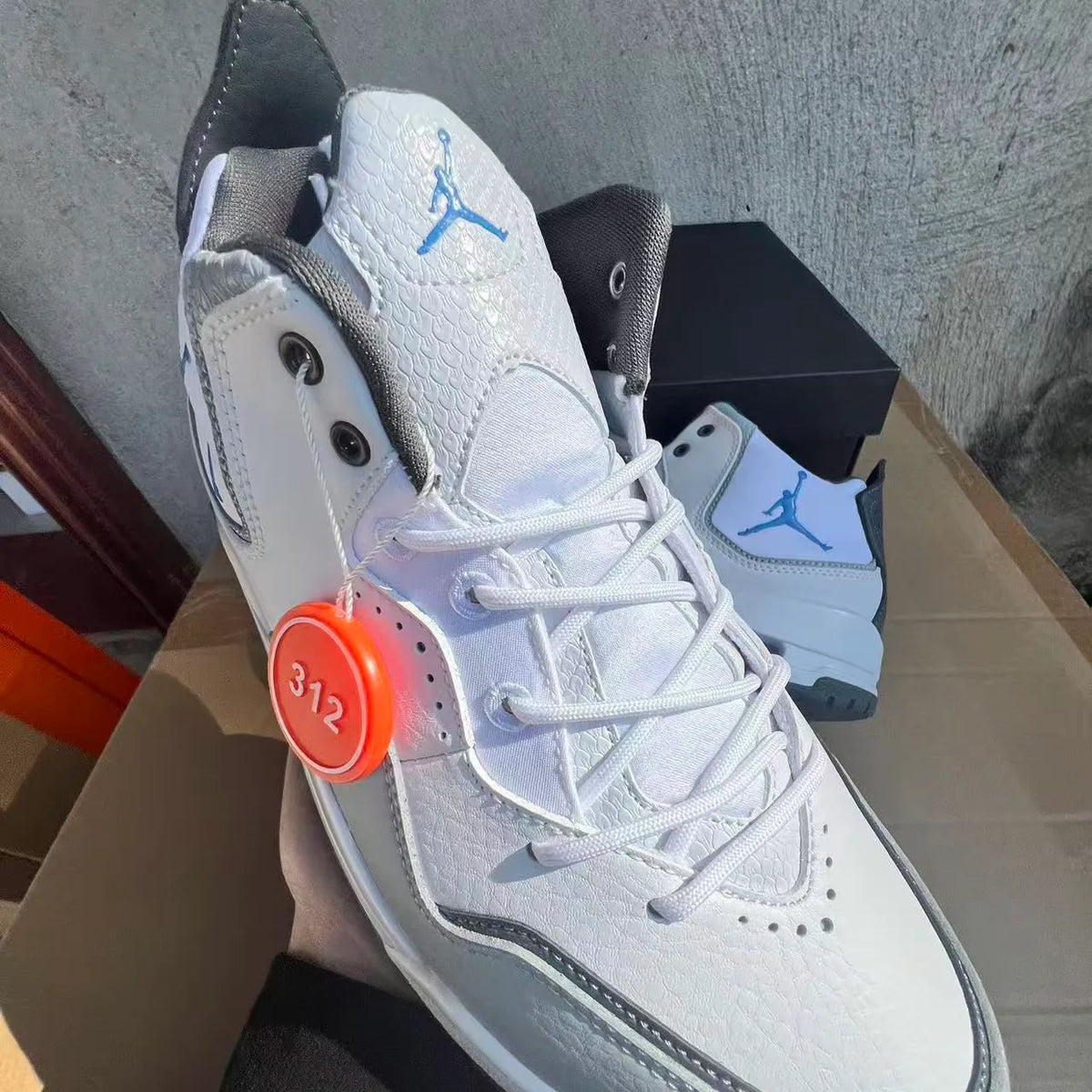 AJ Courtside 23 White/University Blue Shoes Sneakers - nk0004823 image 10