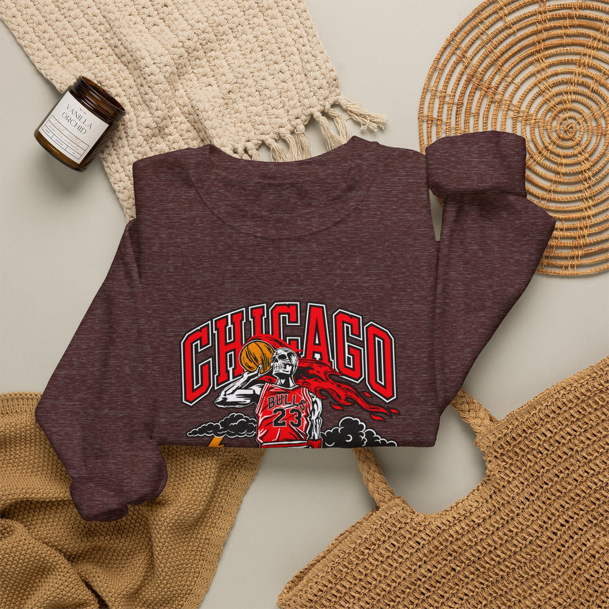 Graphic Print Crewneck Sweatshirt - POD0038 image 47