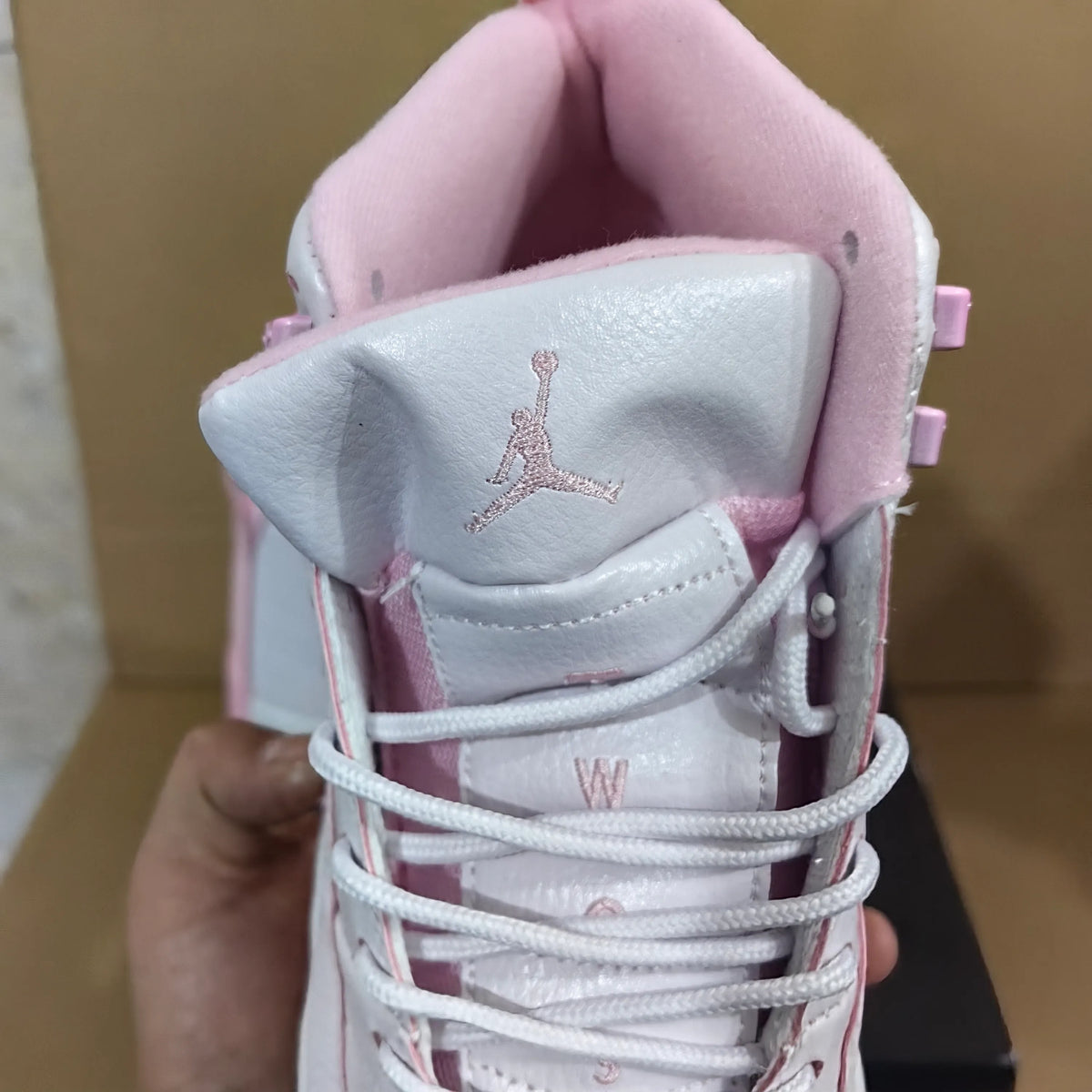 AJ 12 White Pearl Pink Shoes Sneakers - nk0004936 image 8