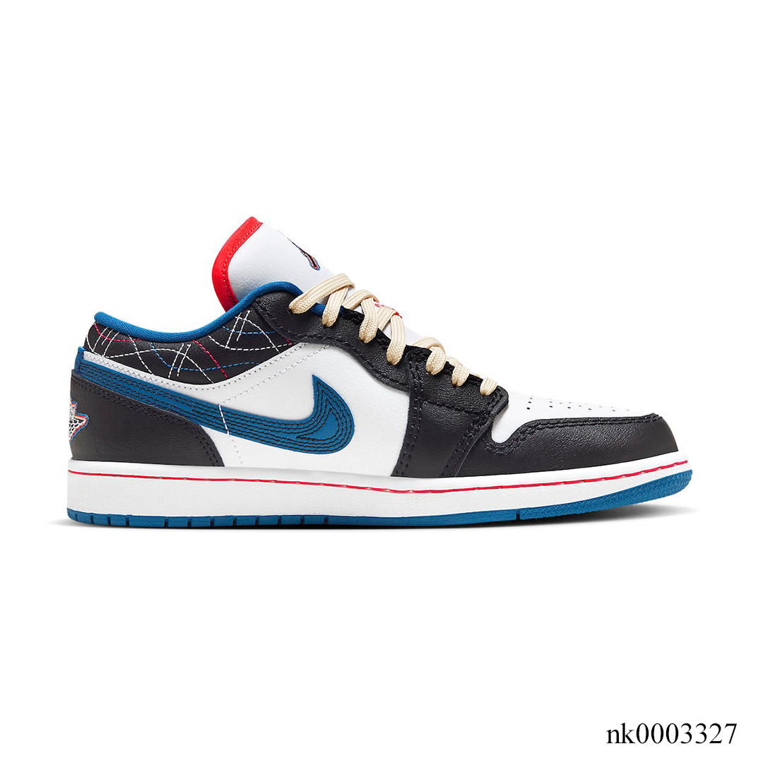 AJ 1 Low SE Black Industrial Blue Shoes Sneakers - nk0003327 image