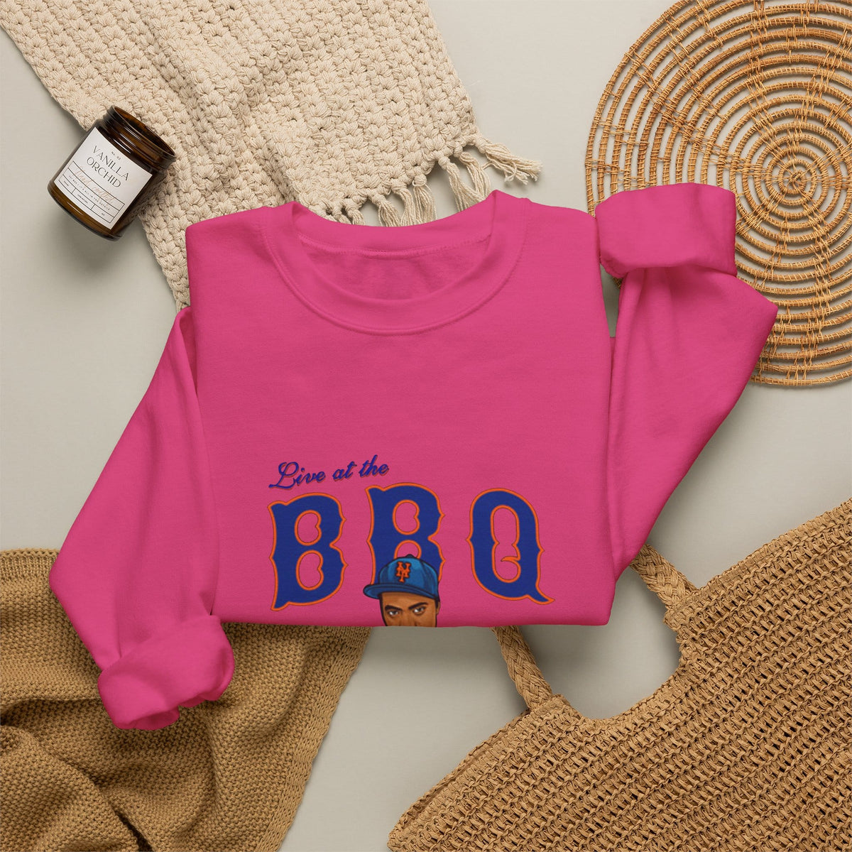 Rap Nas Live At The BBQ Crewneck Sweatshirt image 51