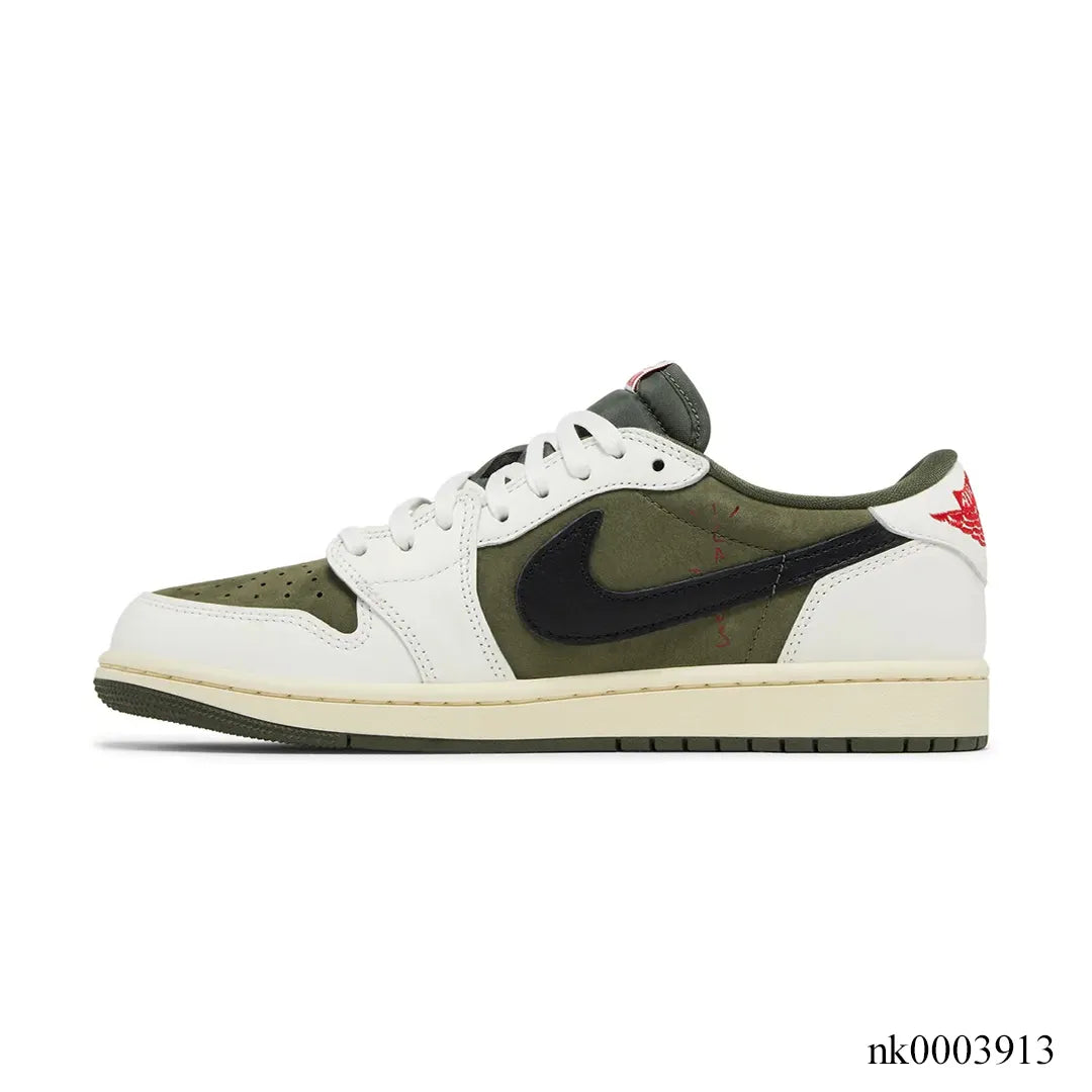 Travis Scott x AJ 1 Low Medium Olive Shoes Sneakers – nk0003913 image 1