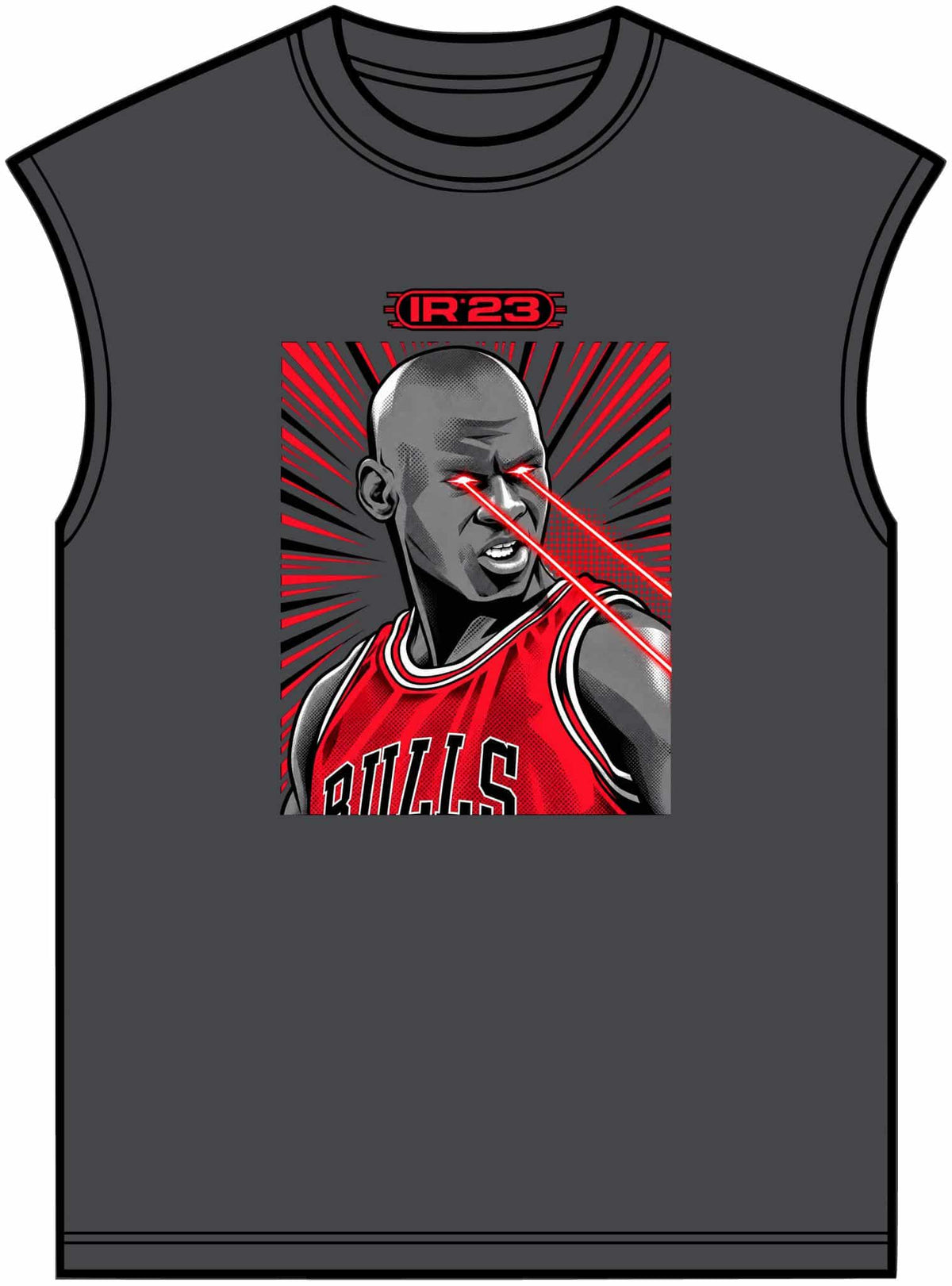 Graphic Print Unisex Garment-Dyed Muscle Tee - POD0032 image