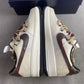 AF 1 Cream and Burgundy Shoes Sneakers - nk0005387 image 8