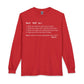 Beef Definition Long Sleeve T-Shirt image