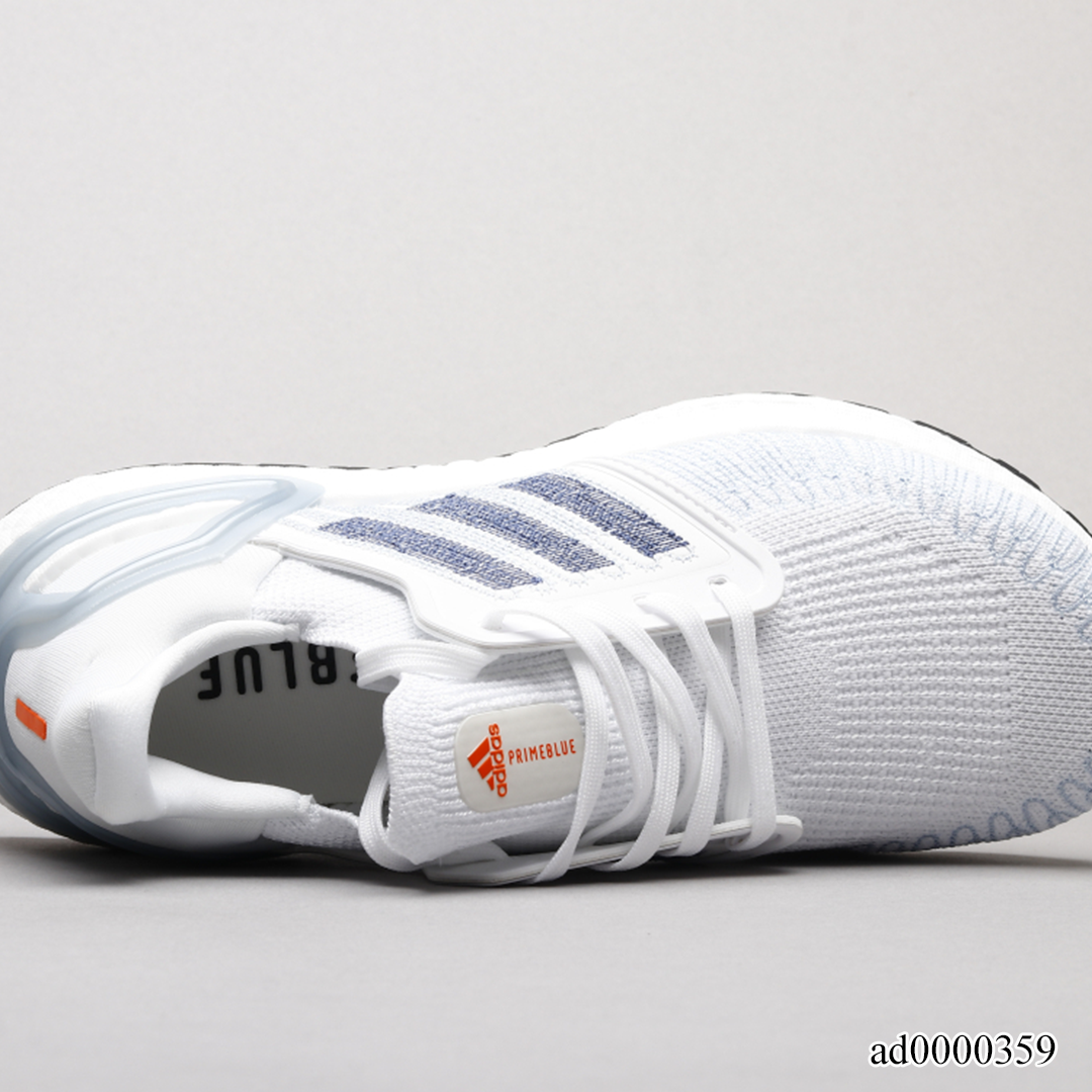 UltraBoost 20 White Light Blue-Orange Shoes Sneakers - ad0000359 image 4