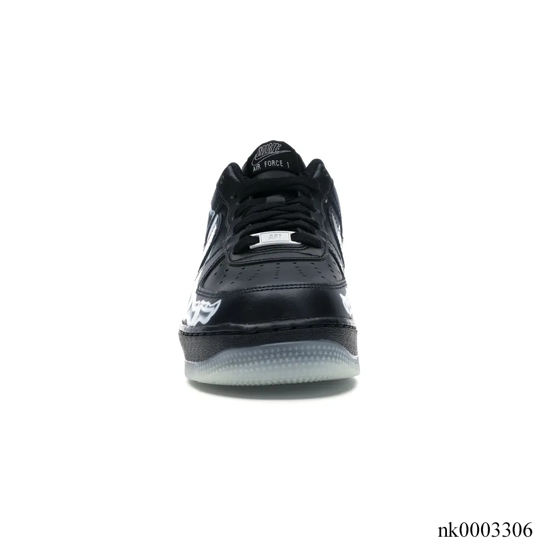 AF 1 Low Black Skeleton Halloween Shoes Sneakers – nk0003306 image 3