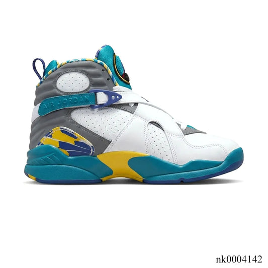 AJ 8 White Aqua Shoes Sneakers - nk0004142 image 0