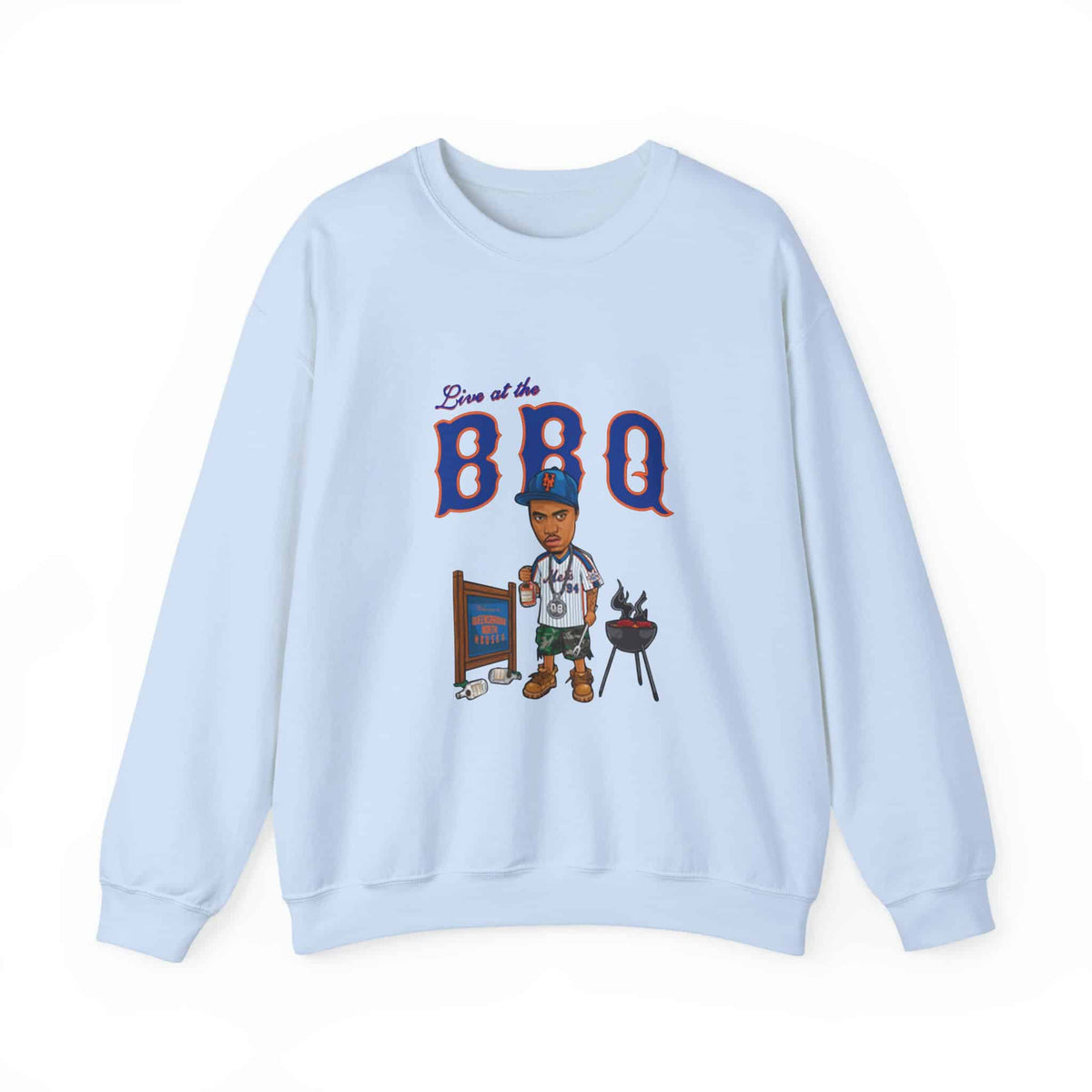 Rap Nas Live At The BBQ Crewneck Sweatshirt image