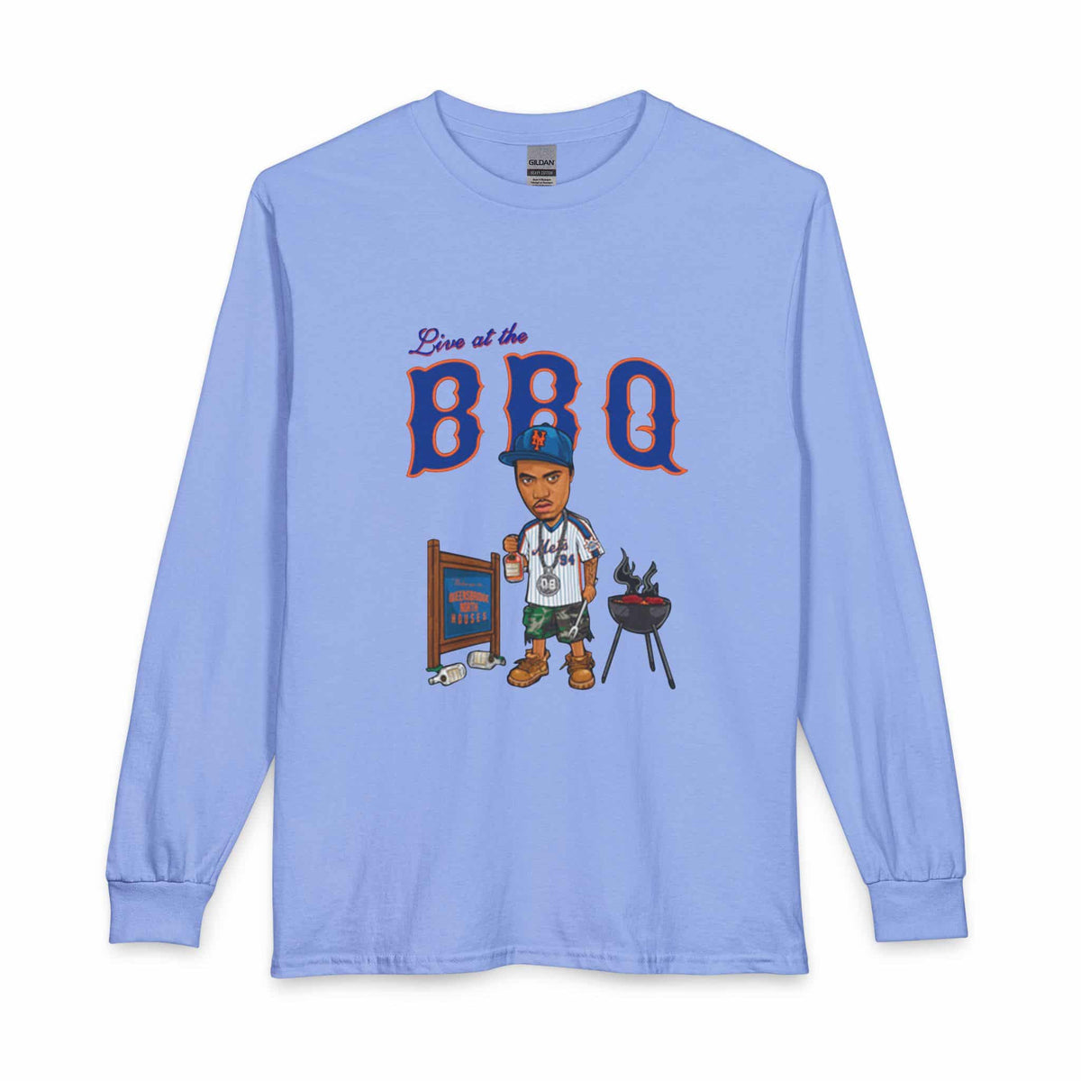 Rap Nas Live At The BBQ Long Sleeve T-Shirt image