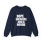 Graphic Print Crewneck Sweatshirt - POD0036 image 36