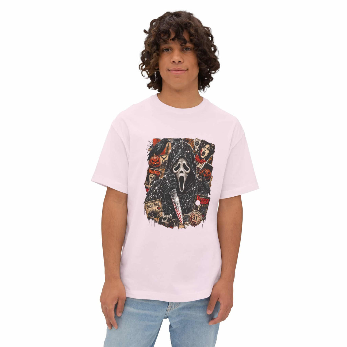 Halloween Horror Unisex Oversized Boxy Tee image 8