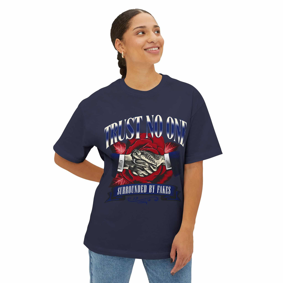 Graphic Print Unisex Oversized Boxy Tee - POD0037 image 31