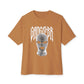 Gangster Mask Unisex Oversized Boxy Tee - Toast, S image