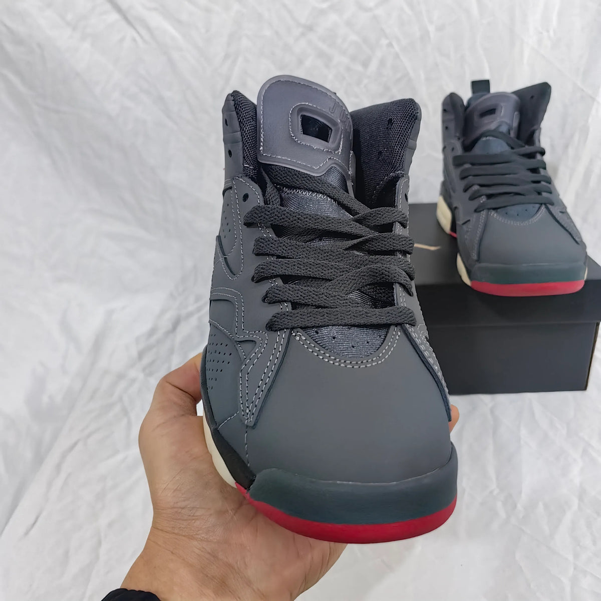AJ MVP 'Anthracite Gym Red' Shoes Sneakers - nk0004850 image 10