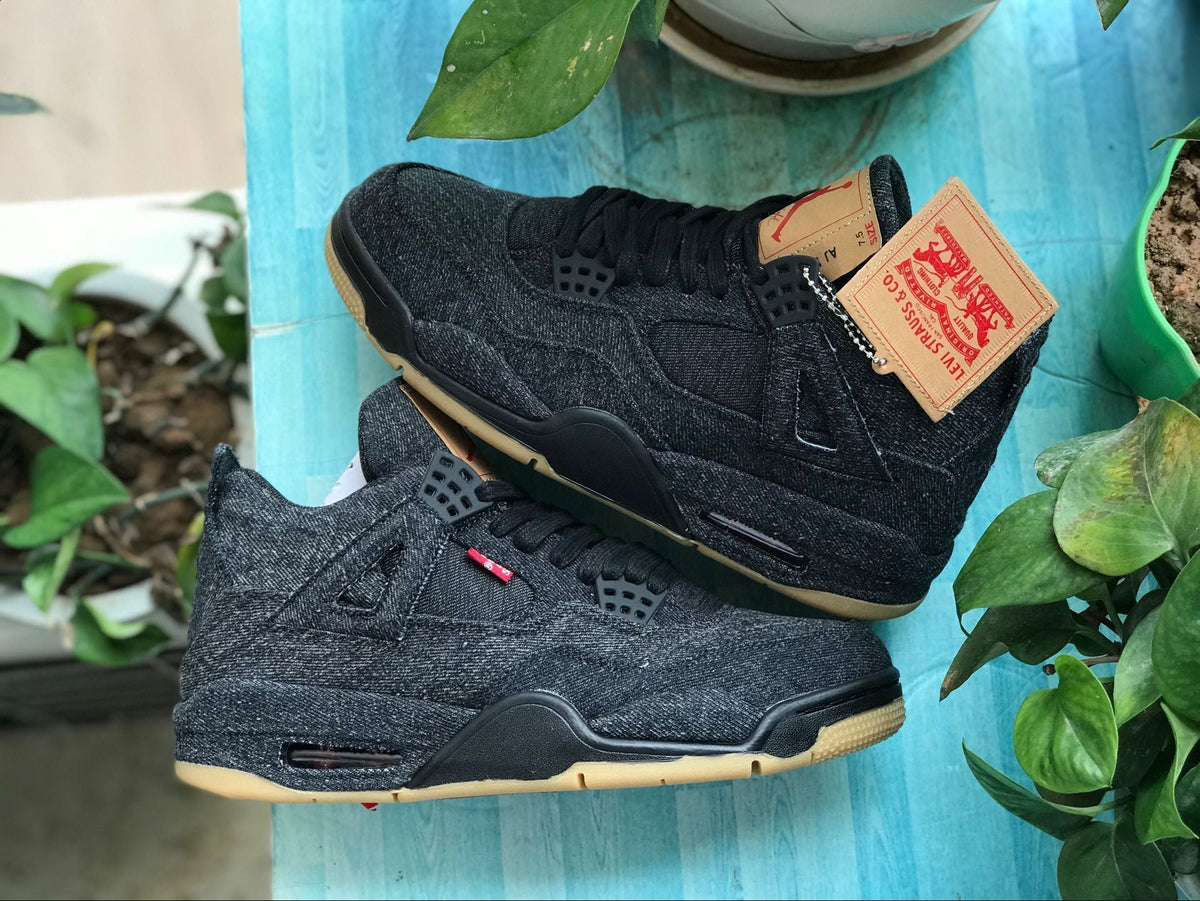 AJ 4 Retro Levi's Black (Levi's Tag) Shoes Sneakers - nk0000658 image 8