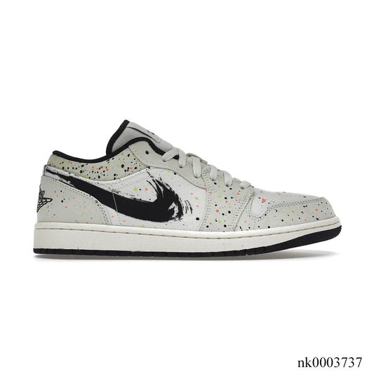 AJ 1 Low Brushstroke Shoes Sneakers - nk0003737 image 0